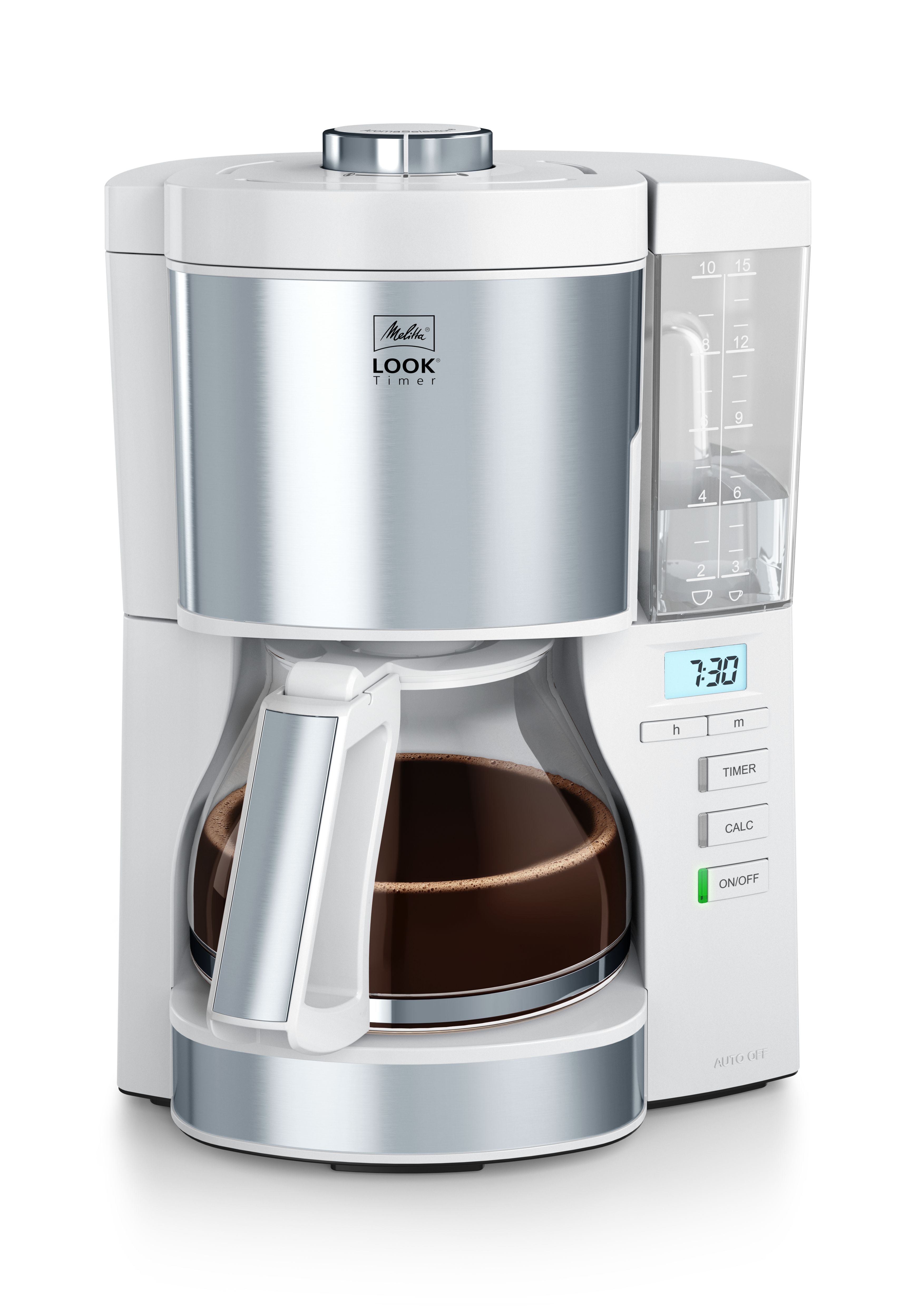 Melitta Look V Timer - Drip Coffee Maker - White