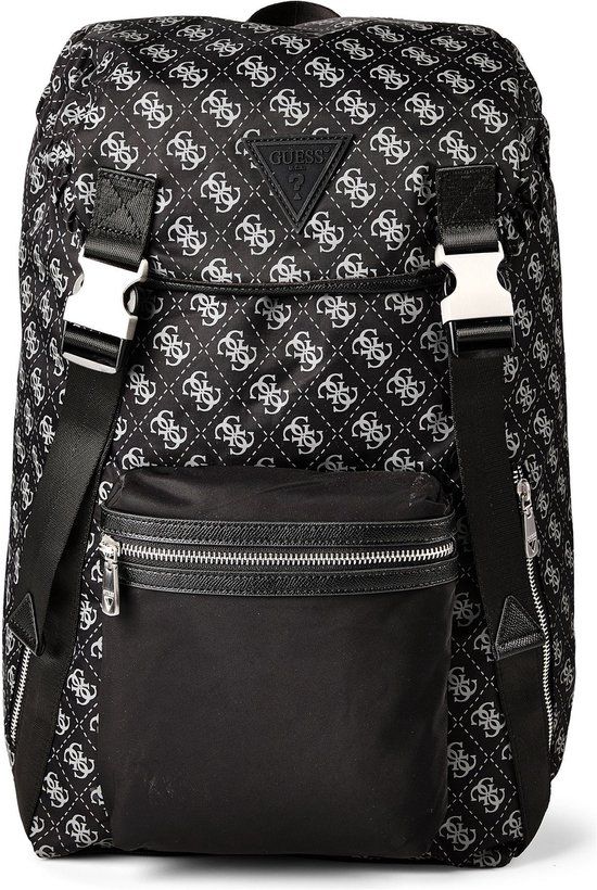 GUESS Berlin Backpack Dark Black zwart