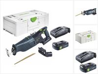 Festool RSC 18 EB-Basic accu-reciprozaag 18 V borstelloos + 1x accu 3,0 Ah + oplader + Systainer