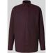 OLYMP Luxor comfort fit overhemd - structuur - bordeaux rood - Strijkvrij - Boordmaat: 43 (EU maat: XL)