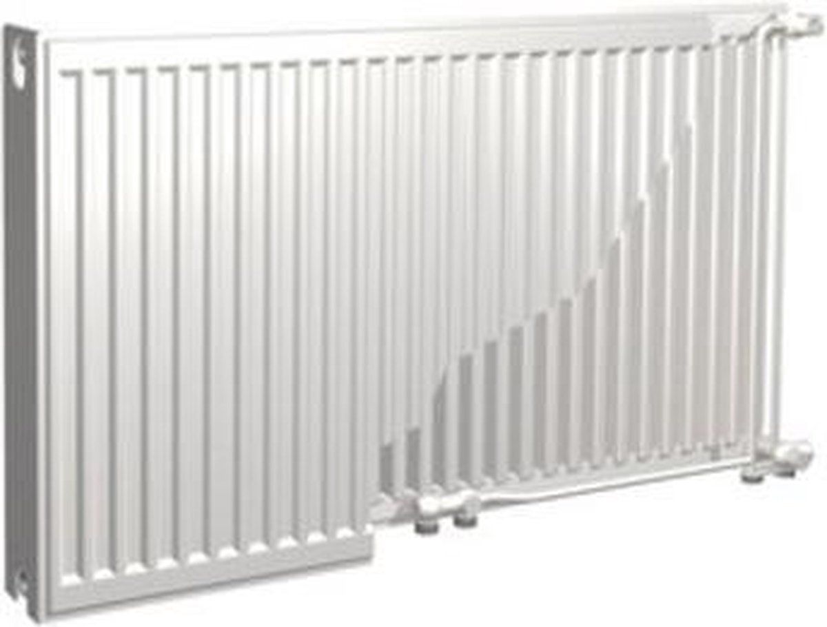 Nemo Spring Multicompact type 22 horizontale paneelradiator plaatstaal H 600 x L 800 mm 1346 W wit RAL 9016