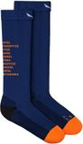 SALEWA Sokken Ortles Dolomites AM CR Blauw/Oranje/Zwart Unisex Wandelen Merinowol Maat 45-47