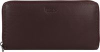 mano Donna Giulia Portemonnee Leer 20 cm - Dames - Horizontaal - dunkelbraun