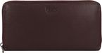 mano Donna Giulia Portemonnee Leer 20 cm - Dames - Horizontaal - dunkelbraun