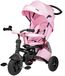 Tobi Velar - Tricycle pour enfants - Pliable - Poussoir pour parents - Siège pivotant - Harnais de sécurité 5 points - Pneus à air - Panier et auvent - Rose