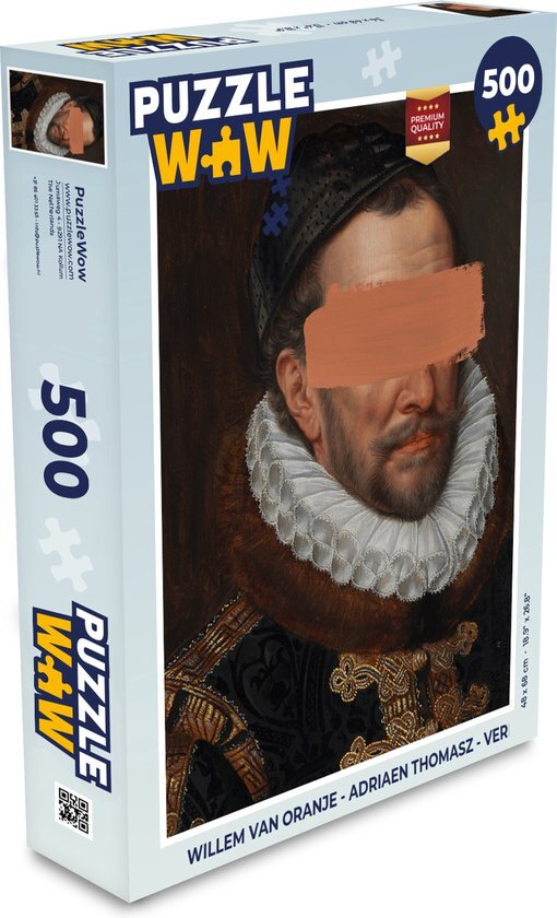 MuchoWow Puzzel Willem van Oranje - Adriaen Thomasz - Verf - Legpuzzel - Puzzel 500 stukjes