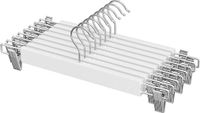 Songmics Broekhangers – Set van 8 – Met clips – wit