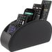 Nova Markt Porte-télécommandes avec 5 compartiments – Grand organisateur pour télécommandes TV, DVD, 4K Stick et Blu-ray – Espace de rangement supplémentaire pour stylos – M-Noir