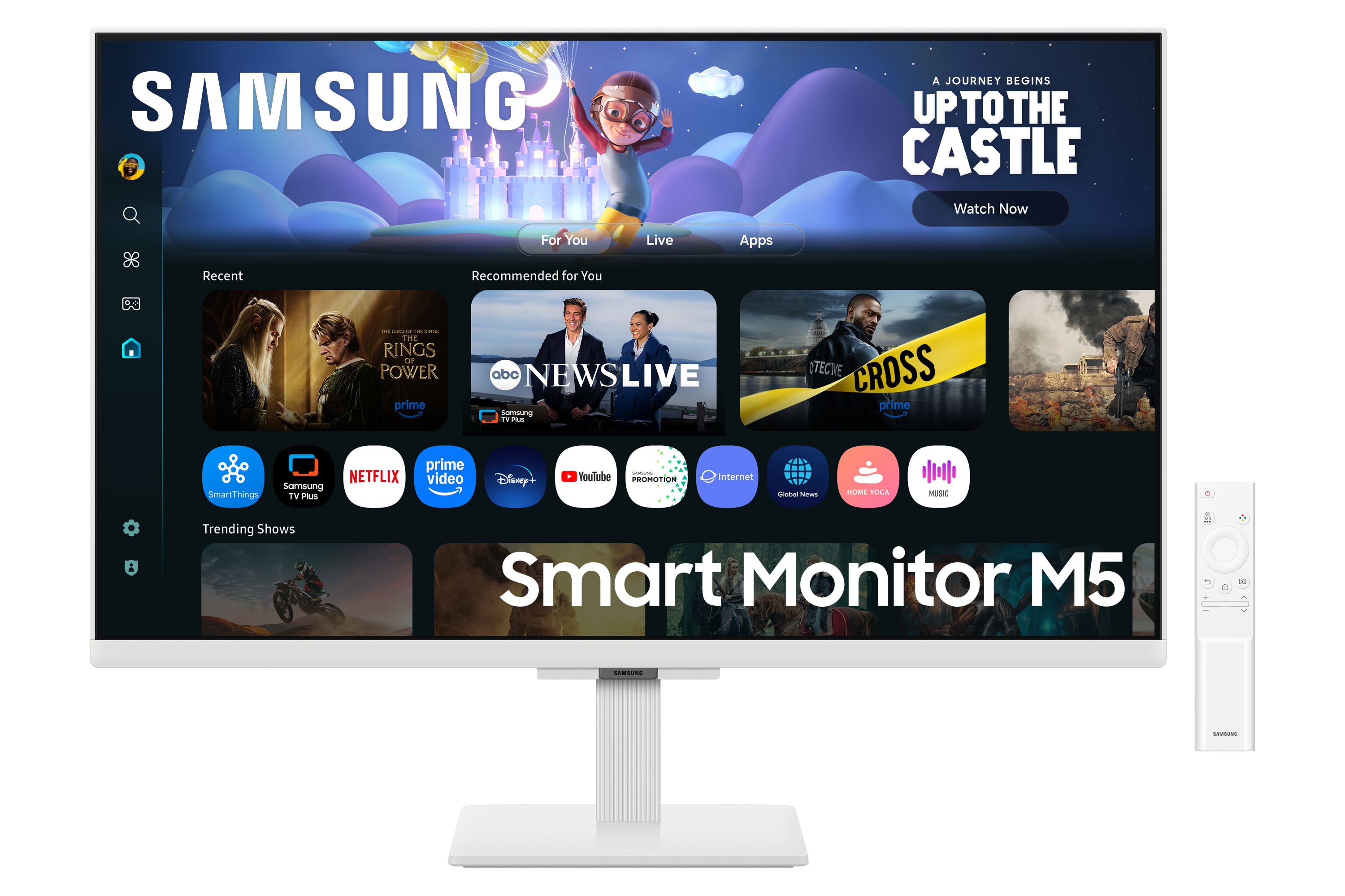 Samsung M5 M50F - 27 inch Full HD Smart Monitor - White