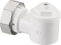 Oventrop Hoekadapter voor ventiel-HK schroefaansluiting M 30x1,5, wit, 1011450