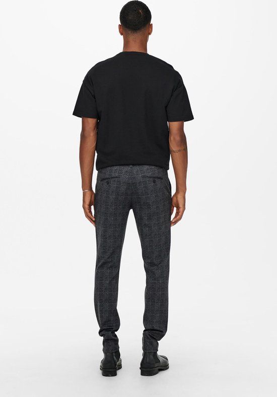 ONLY & SONS ONSMARK Check Pants - Black - Men's W29 X L30
