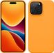 kwmobile telefoonhoesje geschikt voor Apple iPhone 14 Pro Max - Hoesje met siliconen coating - Smartphone case in fruitig oranje