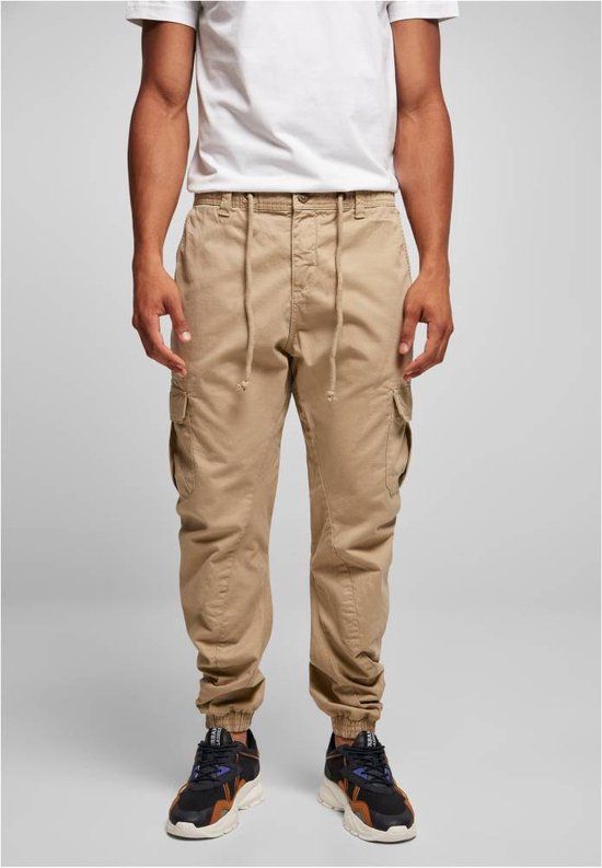 Urban Classics Cargo Joggingbroek Heren - Beige - Maat S