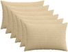 vidaXL Kussensloop 6 stuks HEERLEN Grijs Groen 50 x 75 cm Corduroy