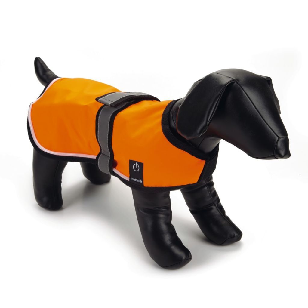 Beeztees Safety Gear Veiligheidsvest - Hond - Led+USB - XS - Oranje