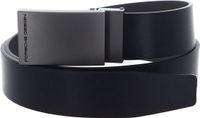 PORSCHE DESIGN Leren riem Business Belt Plate Buckle 35 W90 Black zwart