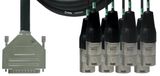 Cordial 10487 audio kabel 3 m D-Sub 8 x XLR (3-pin) Zwart