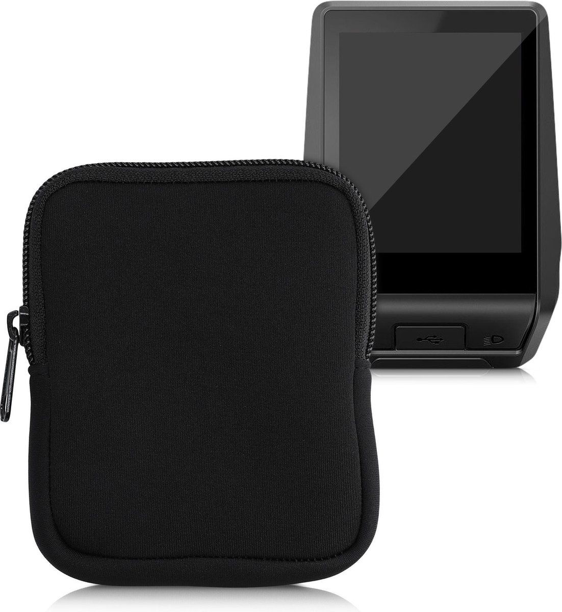 kwmobile hoes voor Bosch Nyon 2 - Neopreen hoesje voor e-bike display - Beschermende cover in zwart