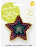 Wilton Dubbelzijdige Uitstekers - Ster - Set/6 - Koekjes Uitstekers - Koekvormpjes