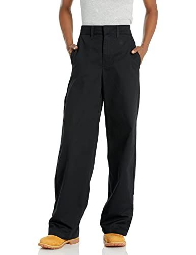 Dickies High-Waisted Wide Leg Trousers - Women's - Washed Black - Size 62