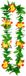 Boland Hawaii krans/slinger - Tropische kleuren mix groen/rood/geel - Bloemen hals slingers - Party verkleed accessoires