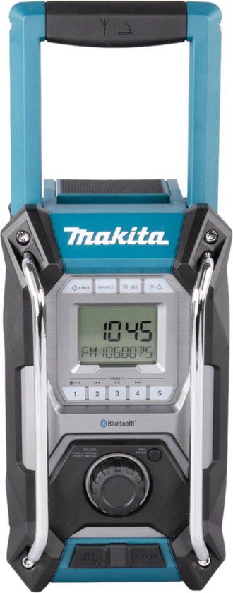 Makita MR002GZ Accu Bouwradio - FM/AM - Bluetooth - 12V/230V - Zonder Accu's en Oplader