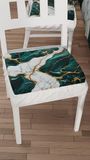 PETTI Artigiani Italiani - Zitkussen voor keukenstoelen, set van 2, 40 x 40 cm, vierkante stoelhoezen met elastiek voor eetkamer, van microvezel, 100% Made in Italy