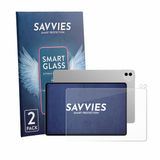 Savvies 2 Stuks Screenprotector - Geschikt voor Honor Magicpad 4 12.3" (Voor+Camera) - Beschermfolie Glas Transparant