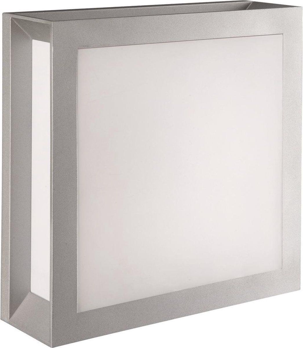 Massive Chicago Wandlamp Grijs - 14W - E27 - Warm Wit - IP44