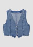 s.Oliver Kinderen Blauw Katoen V-hals Vest 170/176