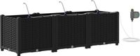 vidaXL Plantenbak Zwart 120 x 40 x 37,5 cm