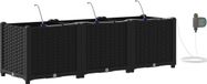 vidaXL Plantenbak Zwart 120 x 40 x 37,5 cm