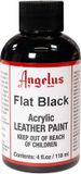 Angelus Leather Acrylic Paint - Matte Afwerking - Black - 118ml