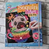 Merkloos Sequin Art 20 x 25 cm 12 kleuren 2 assorti