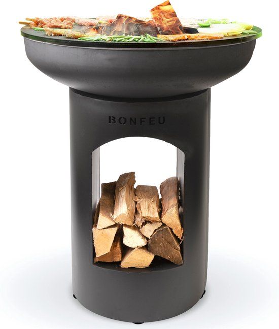 BonFeu BonBiza Open BBQ - Black - 80x80x100cm