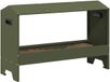 vidaXL Kippen voederbak olijf groen 81 x 32 x 53,5 cm