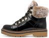 Tamaris - Dames - Veterlaarzen - Zwart - Maat 40