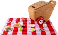 Step2 My First Picnic Basket Speelgoed – 30-delige Speelset – Met Picknickkleed en Wielen – Speelgoed van Plastic/Kunststof voor Kinderen – Voor Kinderen vanaf 1,5 jaar
