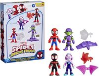 Spidey and his Amazing Friends Marvel Spidey And His Amazing Friends Web-Slinging Adventure Set, 4-pack actiefiguren, 3+