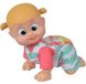 Bonny Poupée interactive pour bébé - Fonction ramper à 360 degrés - Reconnaissance sonore et vocale - Barboteuse colorée