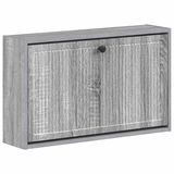 vidaXL Wandgemonteerde Schoenkast EDE 71 x 17 x 43 cm Bewerkt hout