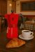 Pezzetti Cafetière italienne, aluminium, 6 tasses, rouge