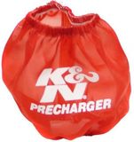 K&N HA-3500PR Precharger Filterhoes voor HA-3500, 98-89 x 97mm - Rood