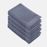 Walra Gastendoek - Soft Cotton - Set van 8 - Hotel Kwaliteit - 100% katoen - 550 g/m² - 30x50 cm - Indigo