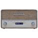 Denver DAB Radio XL - Retro Radio - DAB+/ FM - Portable - Brown/White