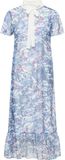 faina Blousejurk blauw / donkerblauw / pitaja roze / wit