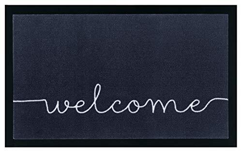 Hanse Home deurmat Cozy Welcome antraciet crème 45x75 cm