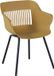 Hartman Jill Alu Rondo Gartenstuhl - Set von 2 - Curry Gelb