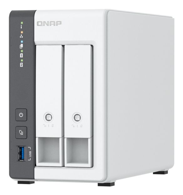 QNAP TS-216G NAS Server - 2-Bay - Cortex-A55 - 4GB RAM - White