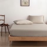 Boomba Bamboo Hoeslaken Soft Taupe beige 180x210 cm